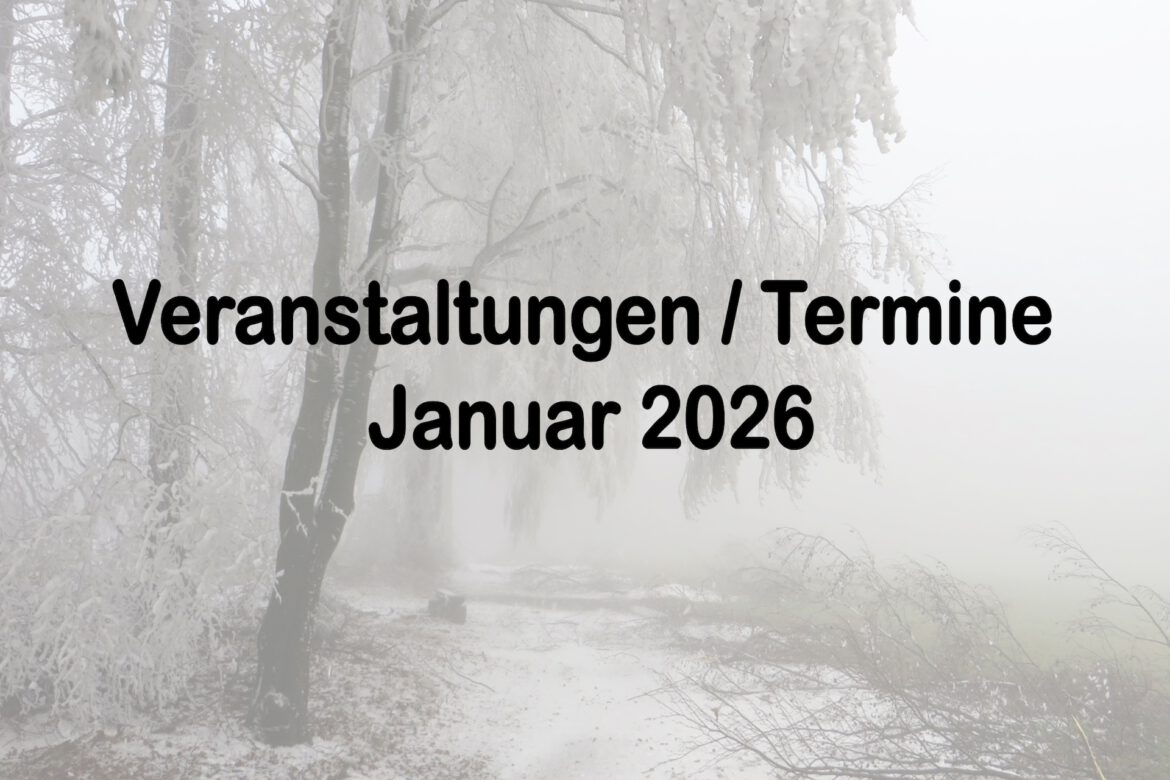 Veranstaltungen im Januar 2026