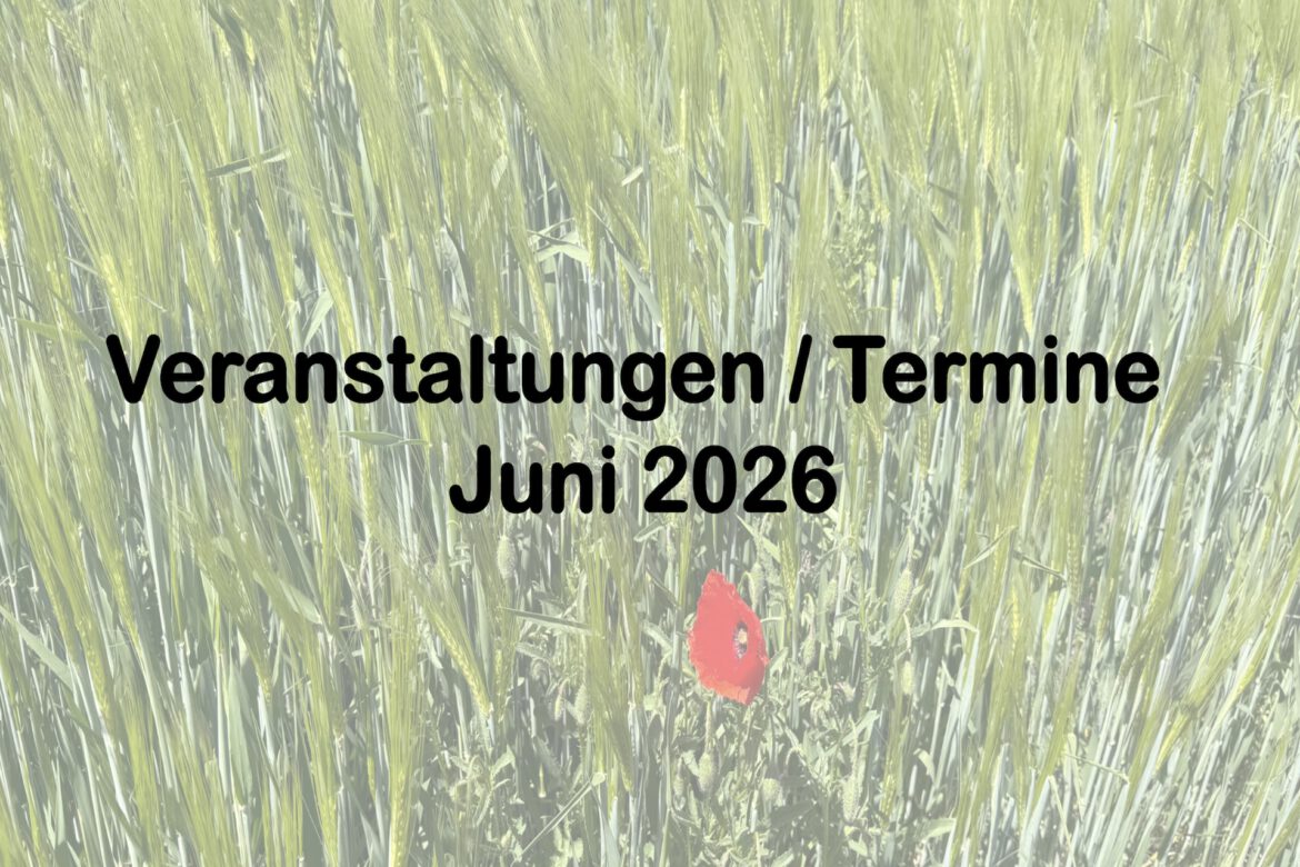Veranstaltungen im Juni 2026
