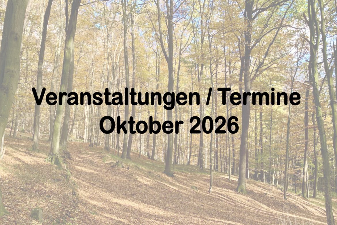 Veranstaltungen im Mai Oktober 2026